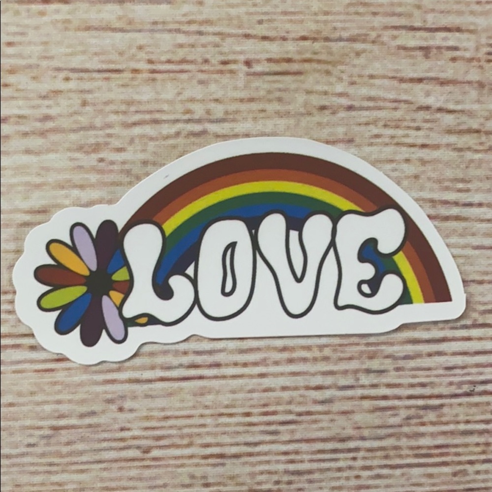 Hippie sticker matte finish brand new.